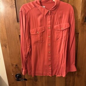 Chico's Vibrant Orange Shirt
